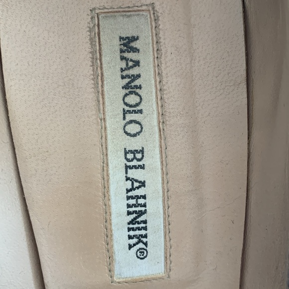 Manolo Blahnik black suede open toe pumps - Picture 3 of 17